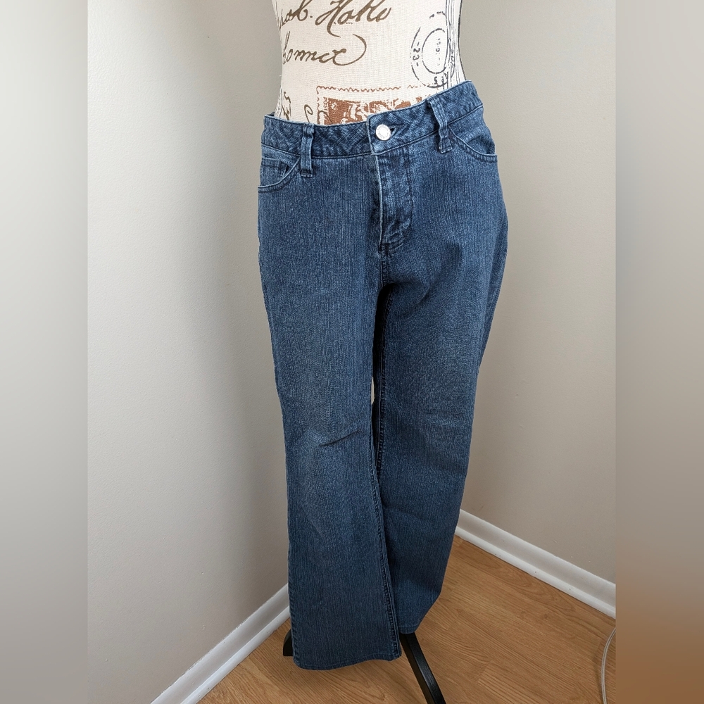 Sonoma Vintage Women's Boot Cut Jeans Size 6 Mid Rise Embroidered 90's